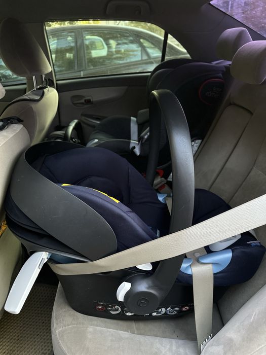 Автолюлька з базою Cybex Aton M i-Size + Izofix Base M - Navy Blue