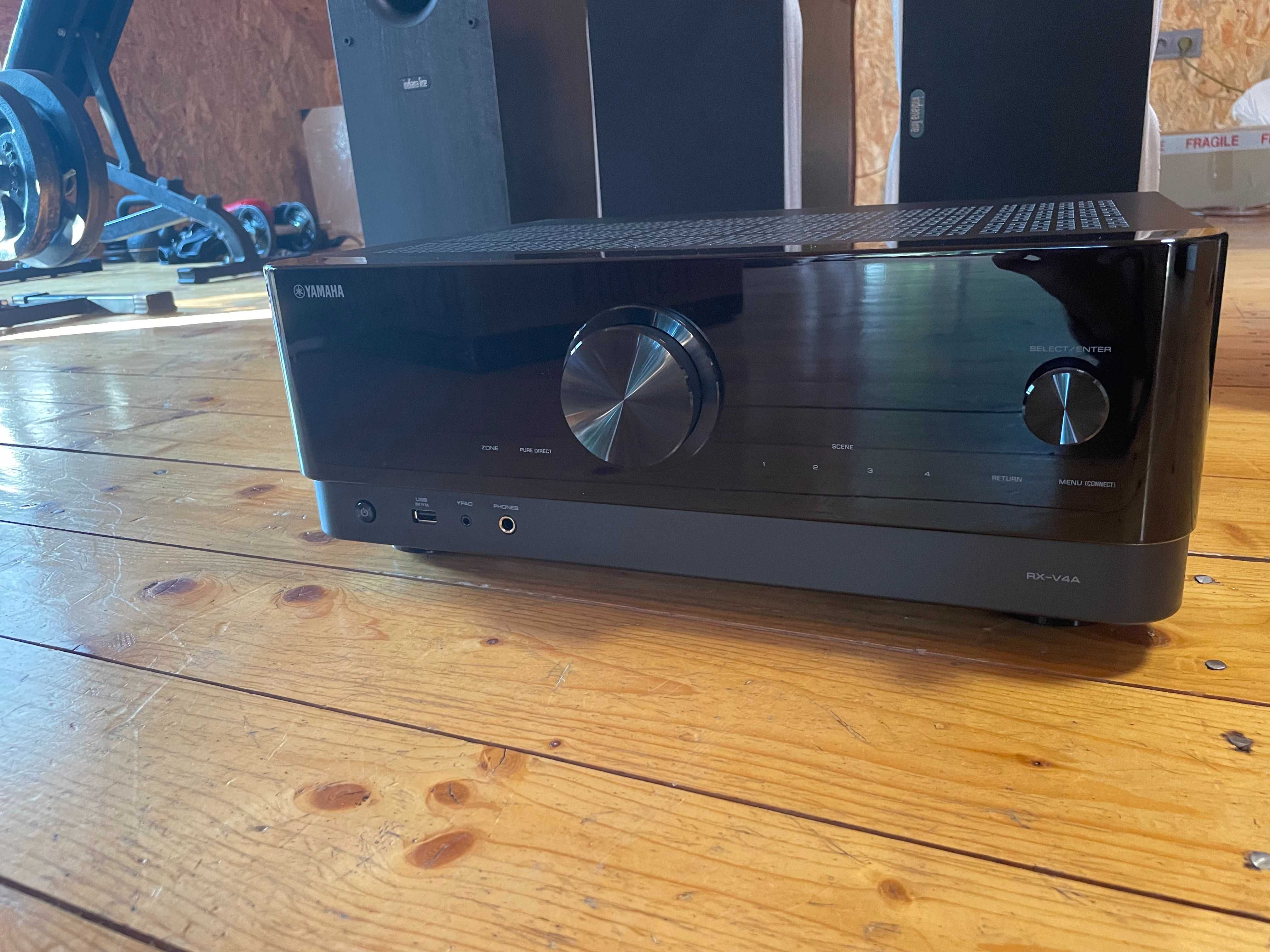 Kino domowe YAMAHA RX-V4A + INDIANA LINE Tesi Czarny
