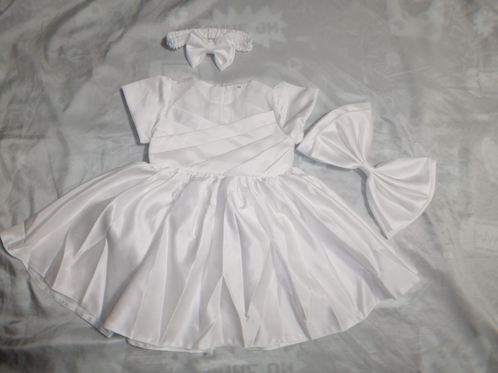 Детское платье, белое платье на девочку, пышное платье для ребёнка