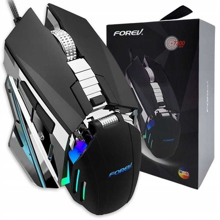 Nowa Mysz Gamingowa mechaniczna przewodowa z podświetleniem LED
