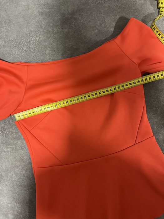 Bluzka hiszpanka czerwona h&m bez ramiączek