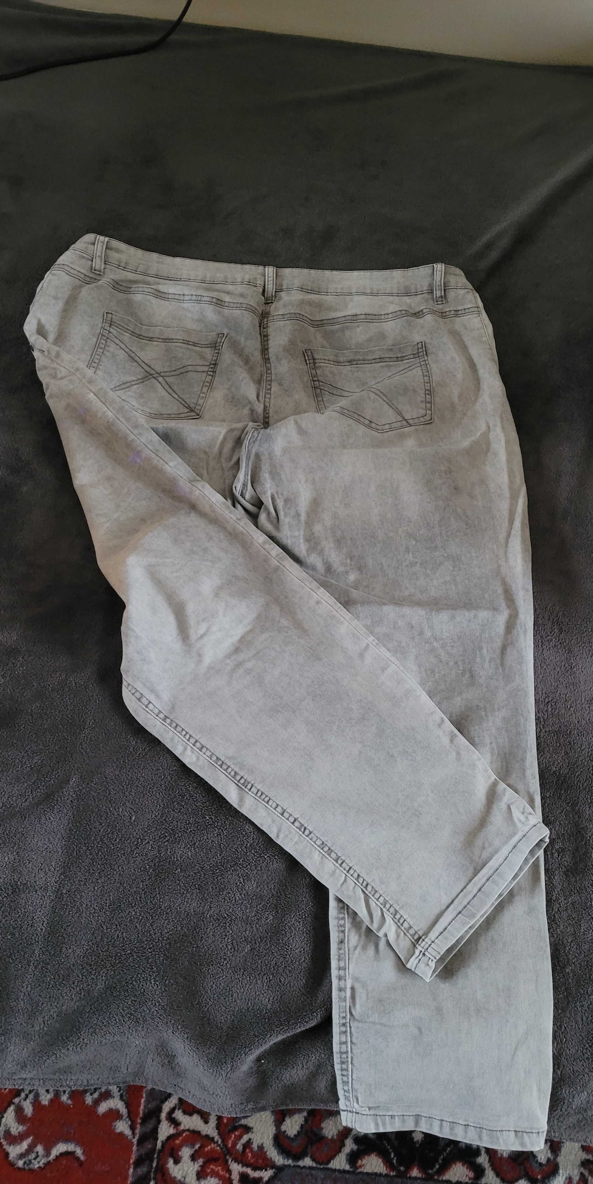 Spodnie jeans szare rozm. 48