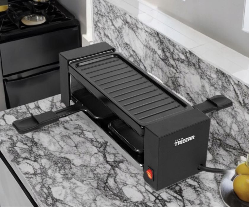 Raclette grill elektryczny Tristar 2 os czarny 400 W
