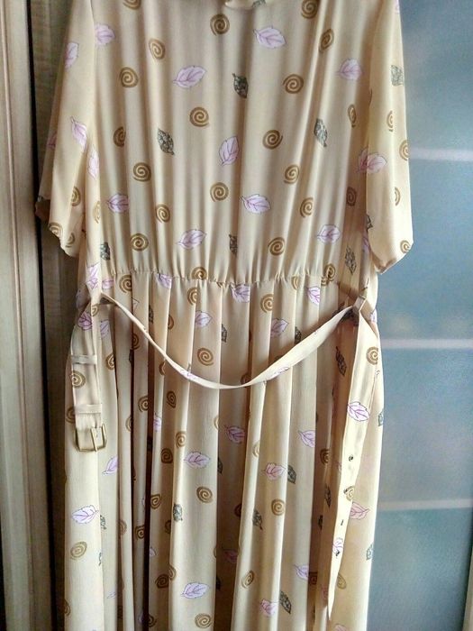 Крепдешиновое натуральное шёлковое платье