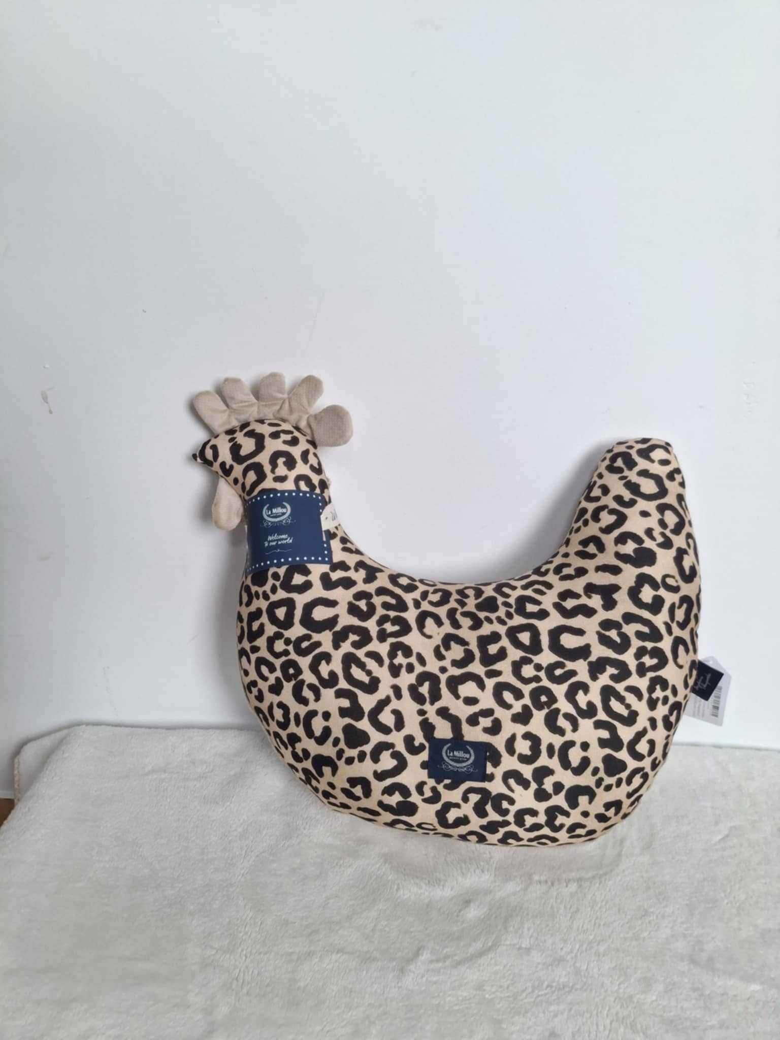 Poduszka Kura Babci Dany Bamboo LEOPARD CREAM by Magdalena Lamparska