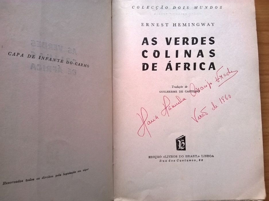 As Verdes Colinas de África - Ernest Hemingway