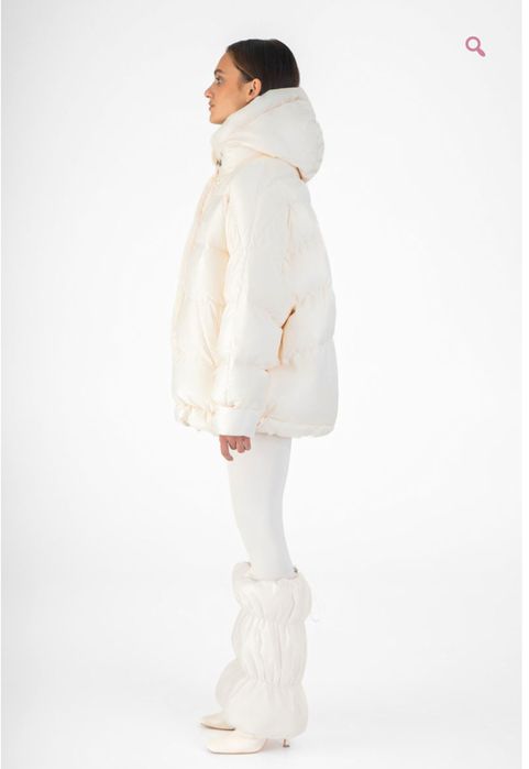 Пуховик молочний THINK TWICE