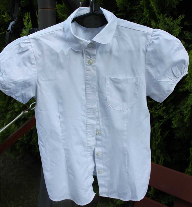 Bluzeczka krótki rękaw strój galowy Debenhams 128