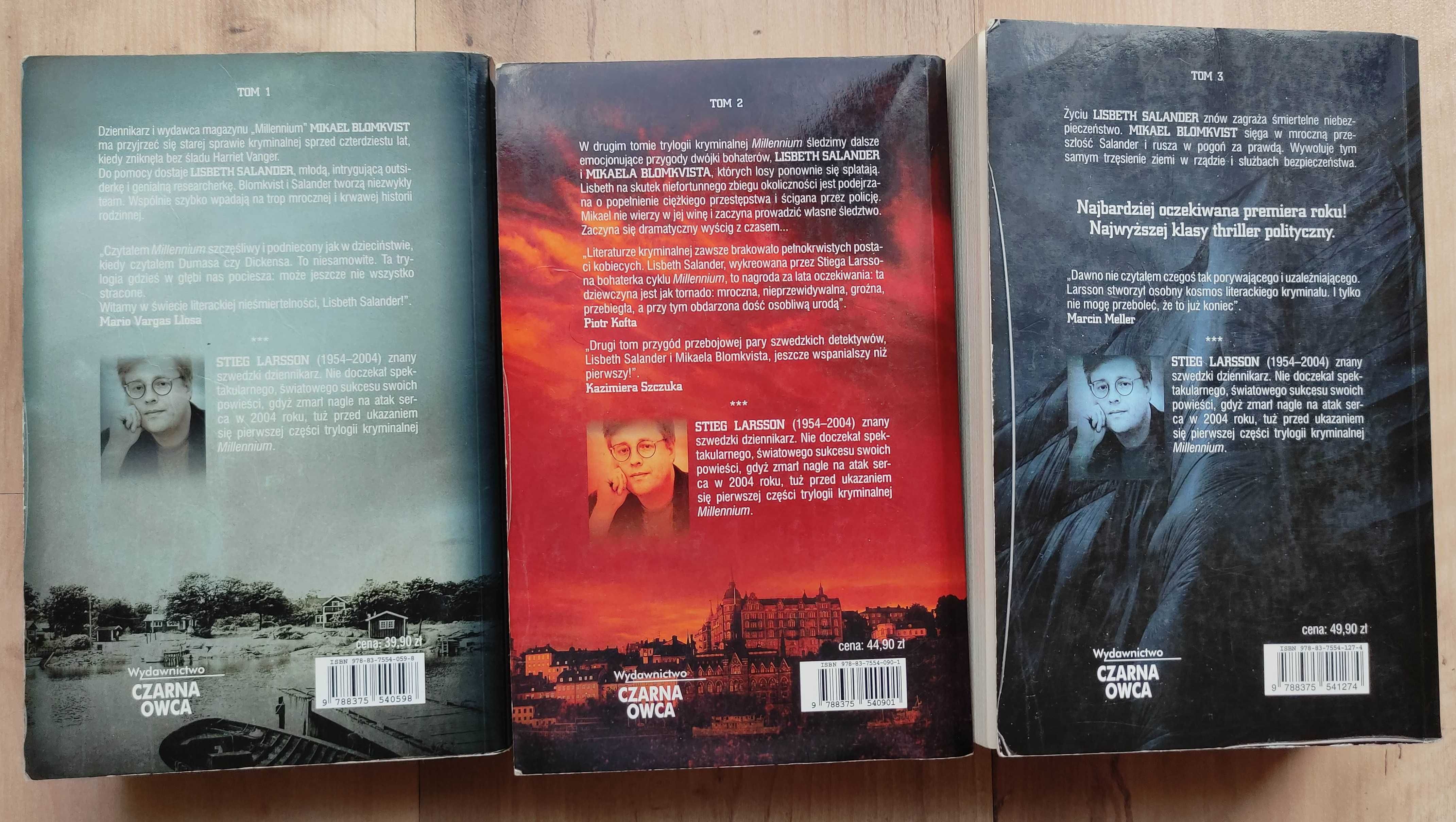 Pakiet Millenium 3 części. Stieg Larsson