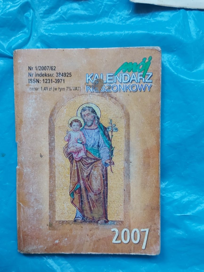 3 sztuki kalendarze ścienne święte PRL 1999r 2006r