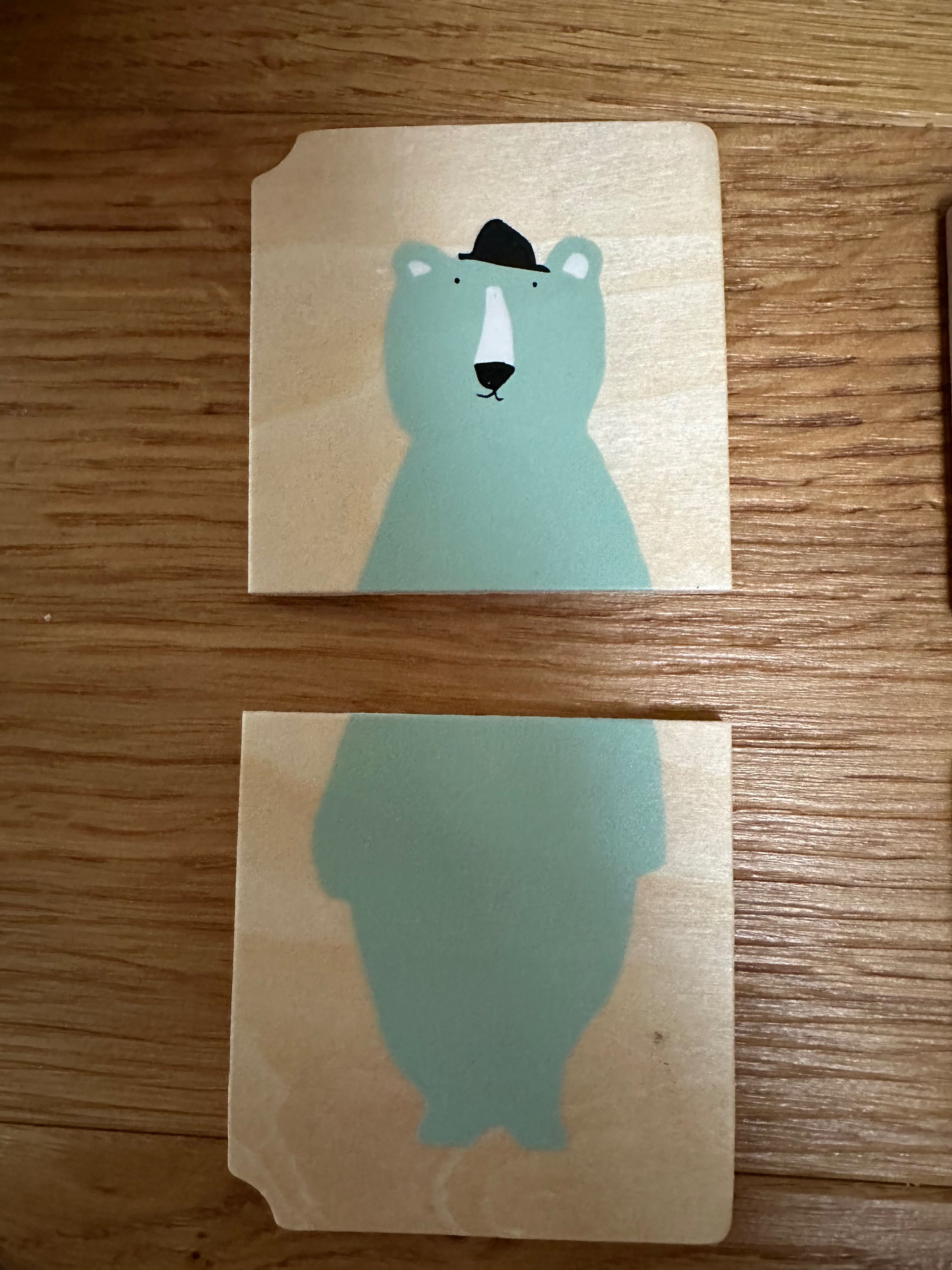 Puzzle drewniane Montessori dla 1,5-2 latka