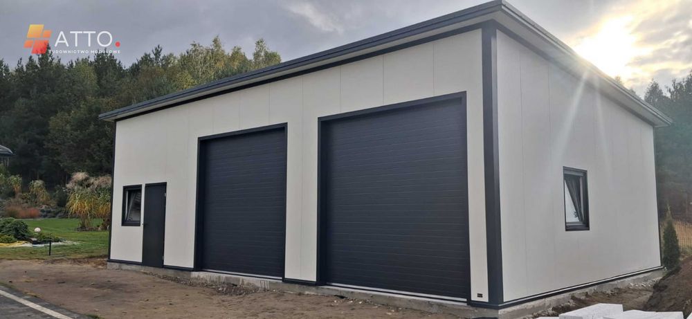 Garaż ocieplony Hala z płyty warstwowej PIR 10  6m/8m 5m/7m zgłoszenie