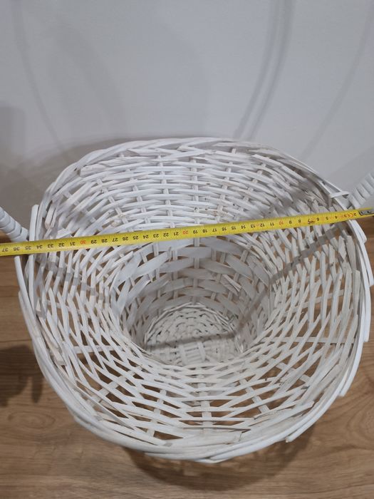 Kosze wiklinowe białe duże