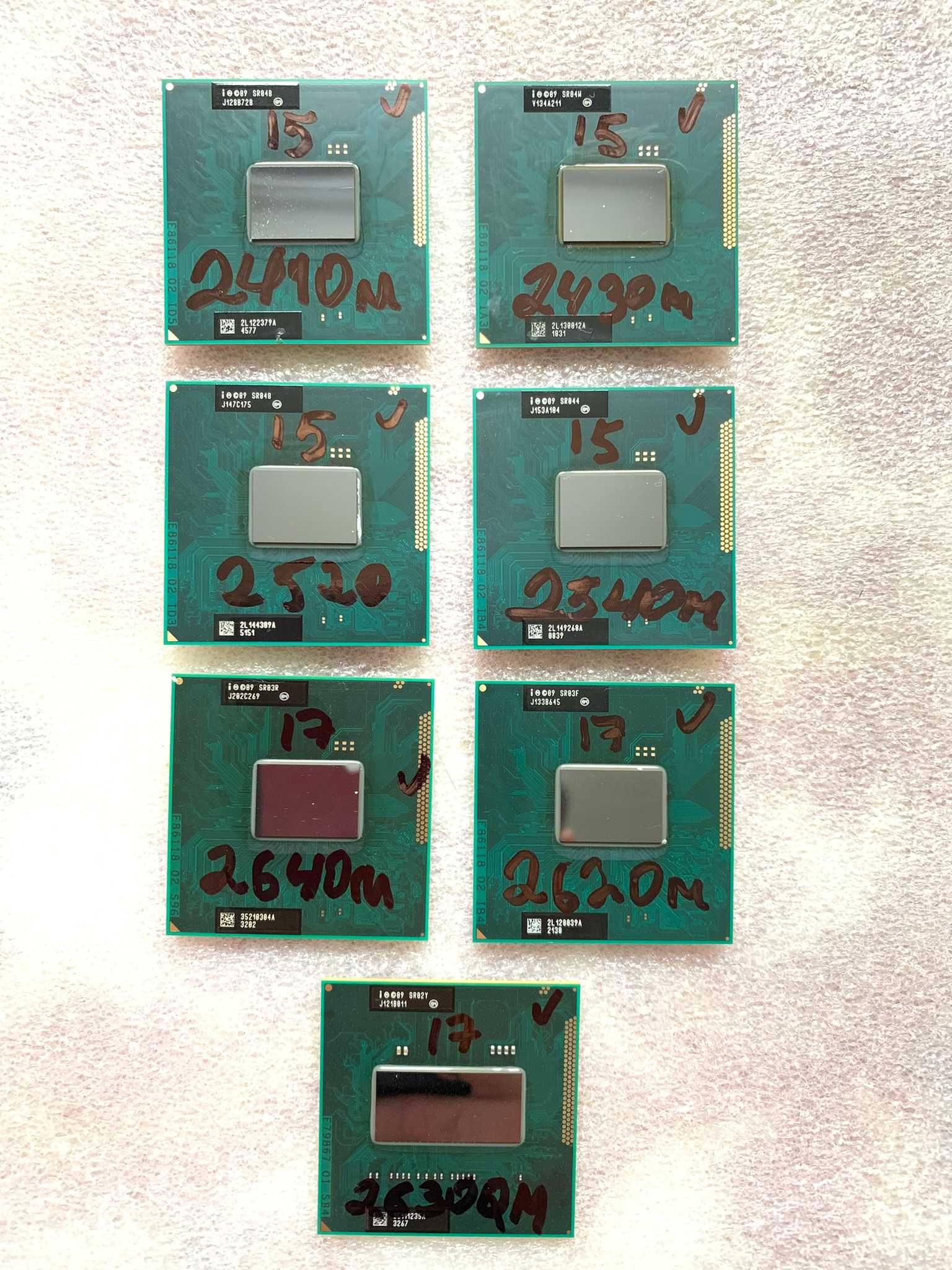 i7-2620m  2640  2630|2670|2720|2760|2820QM процесори Intel Гарантія!