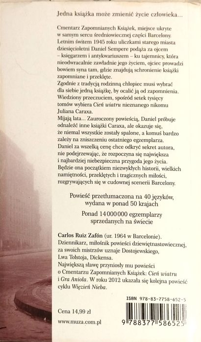 Cień wiatru - Carlos Ruiz Zafón