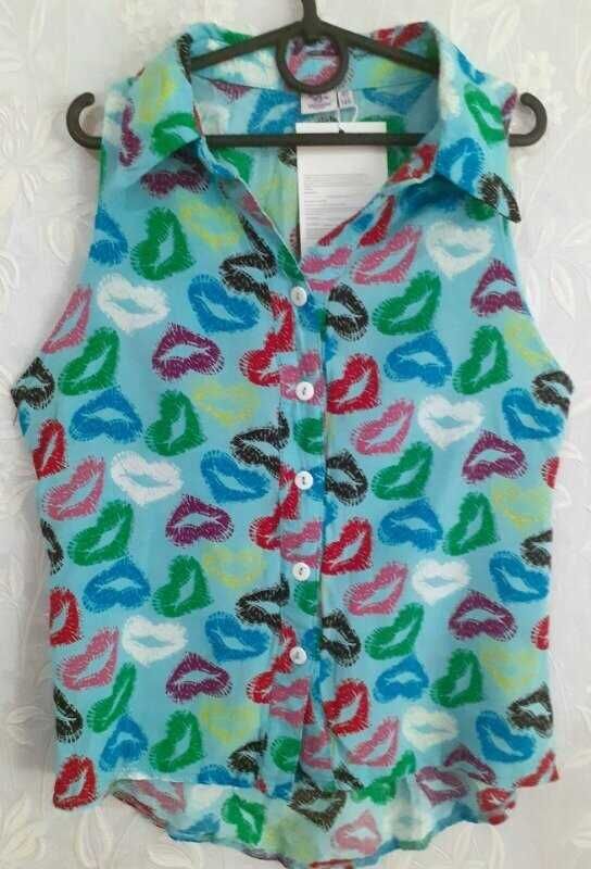 Літня блузка для дівчинки губки, 146-152р. ташкан