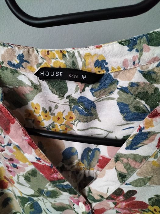 Bluzka koszula M w kwiaty