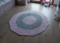 Dywan okrągły różowy 150 cm