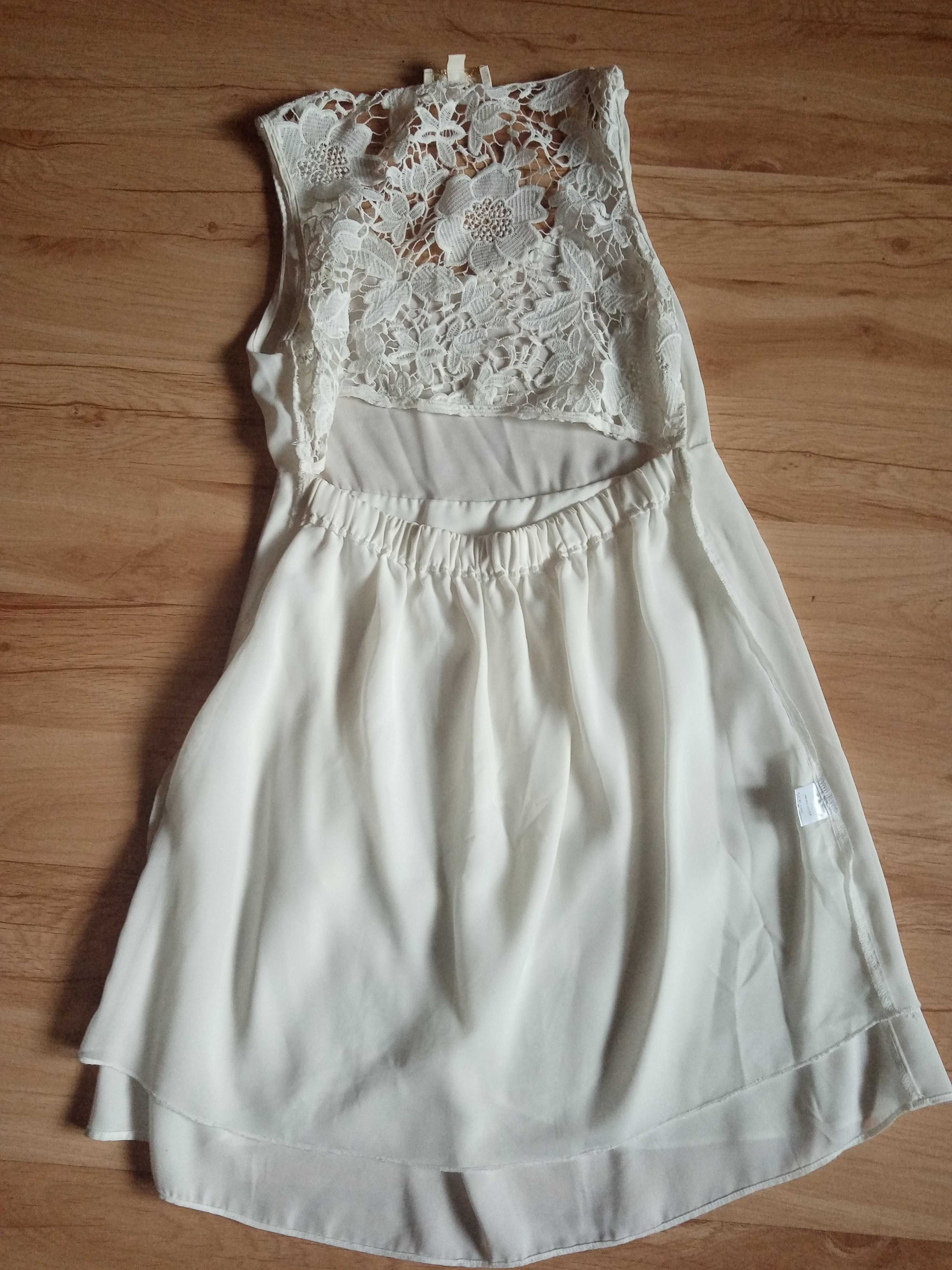 Sukienka mgiełka biel
