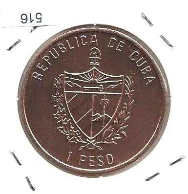 Cuba - - - 1 Peso - 1994 - - - Manifesto Montecristi - - - Moeda