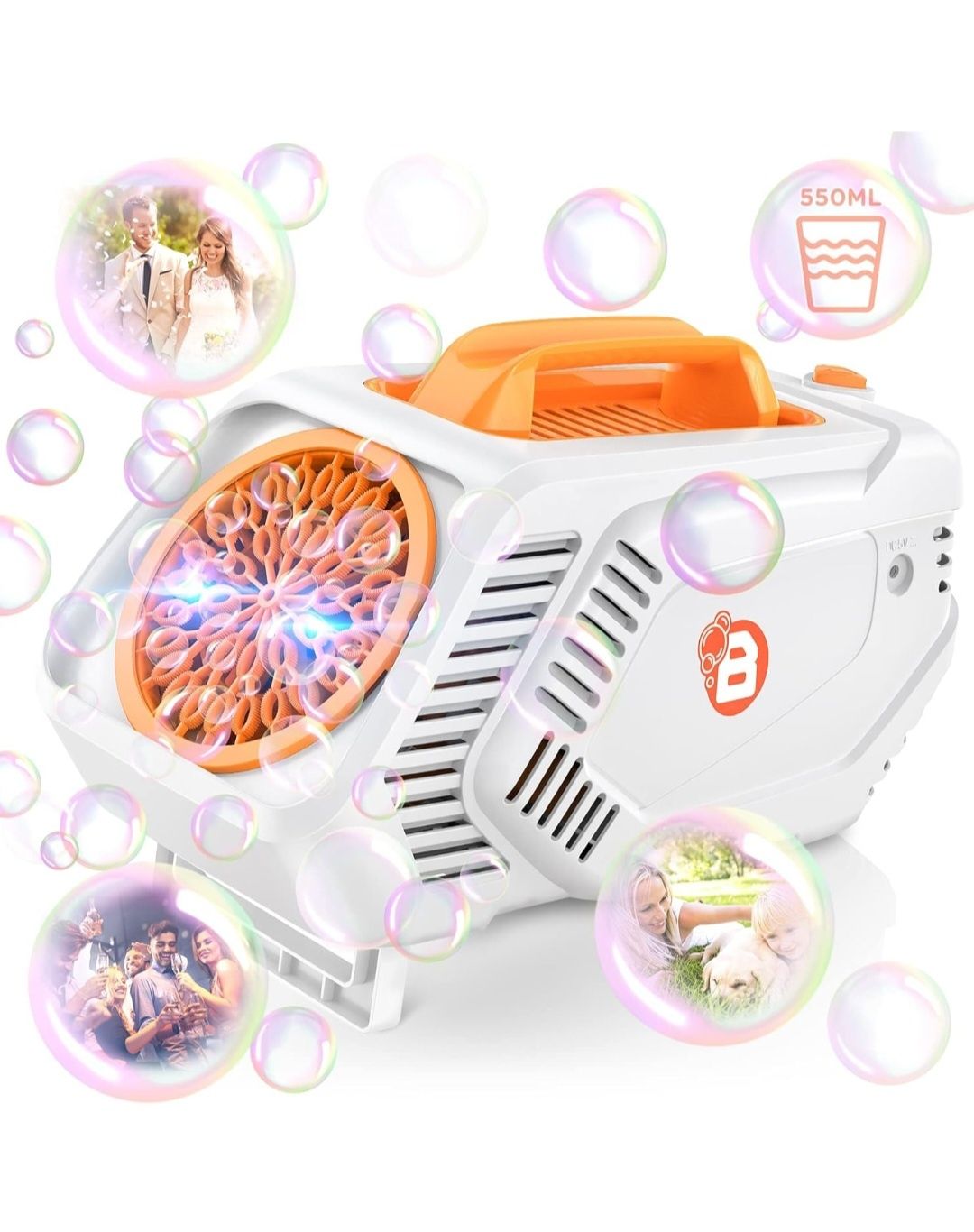 OSIMILY Bubble Machine, Automatyczna dmuchawa do baniek, 20000+ baniek
