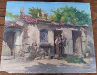 Pintura a óleo em Madeira do Pintor Távora