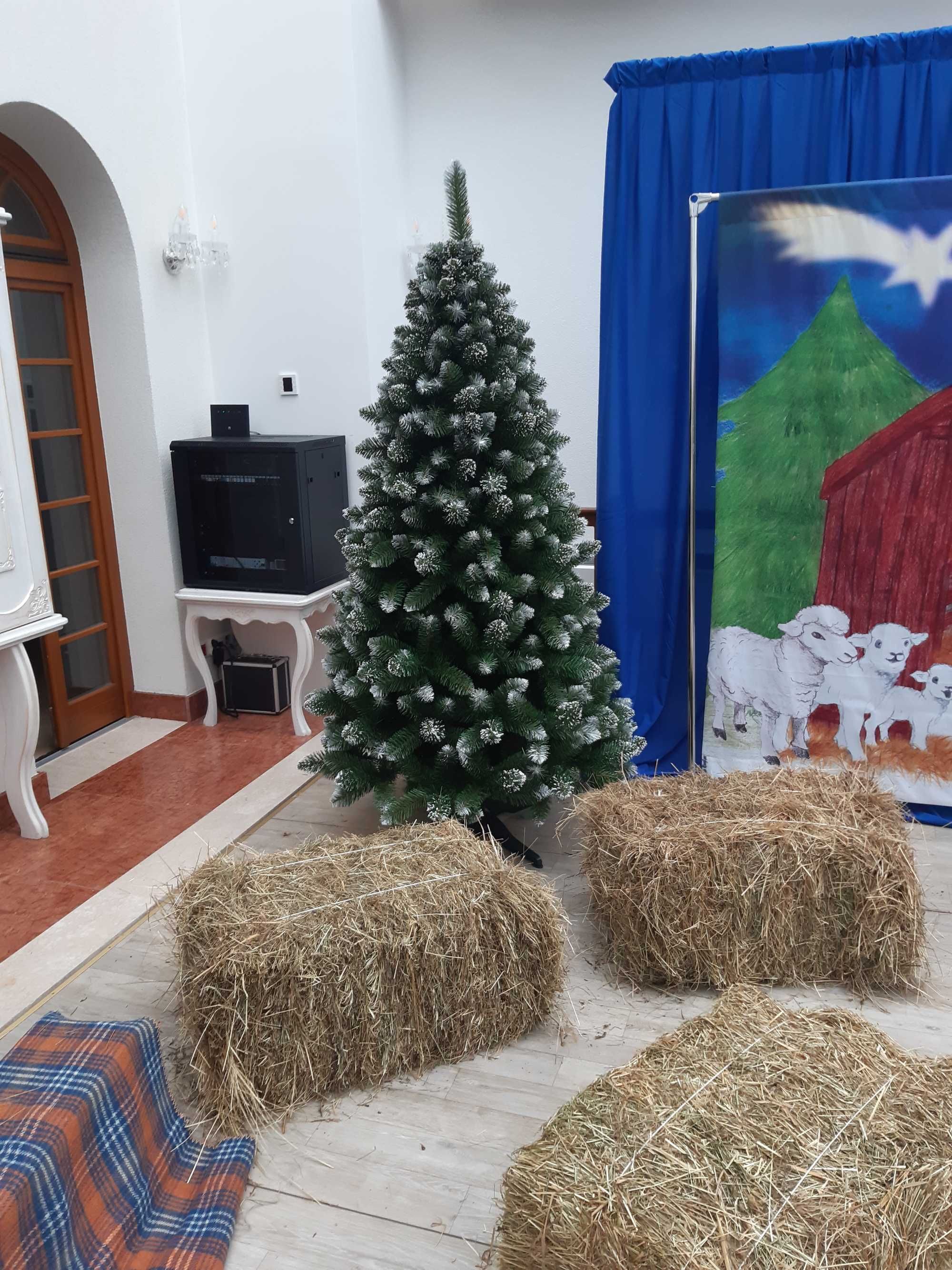 Choinka Sztuczna na stojaku Gęsta 120cm Sosna Diamentowa Producent