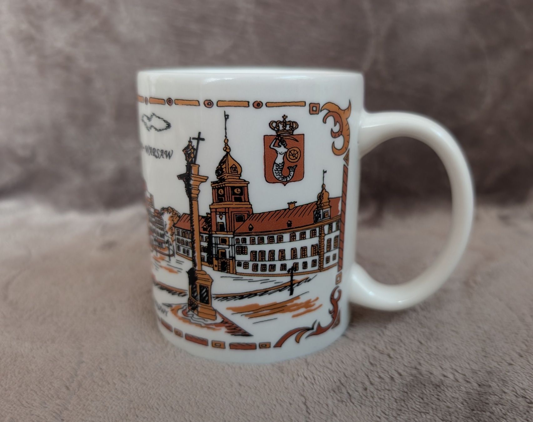 Kubek pamiątkowy z Warszawy z Polski Warszawa Polska Warsaw