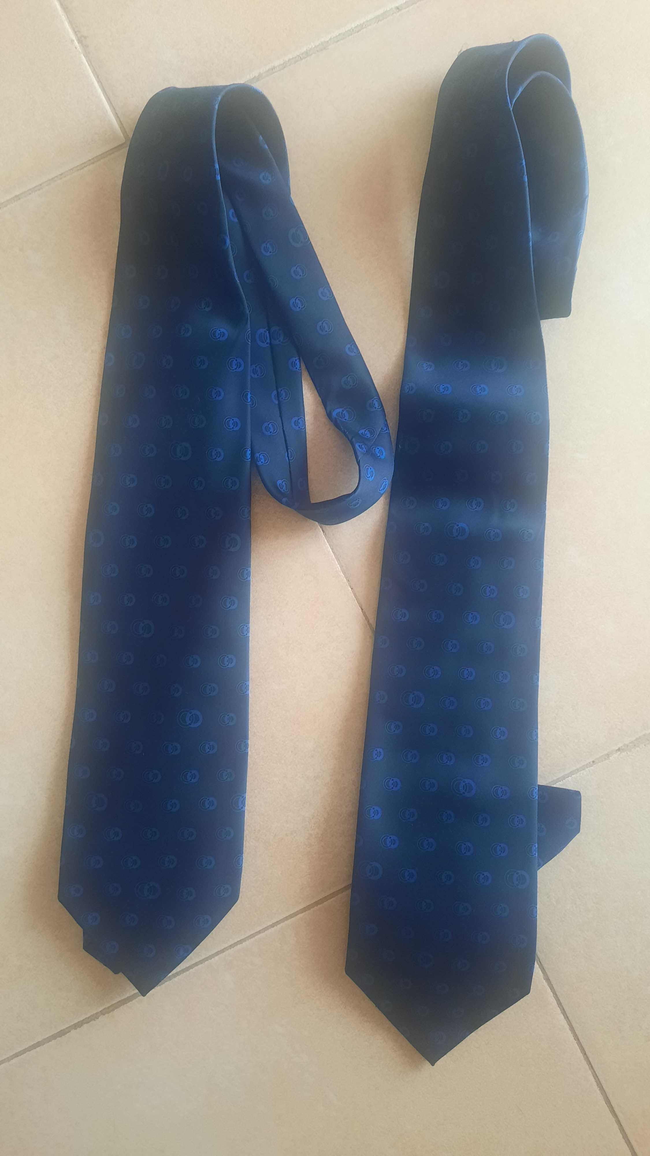 2 Gravatas Azuis - Santini - NOVAS