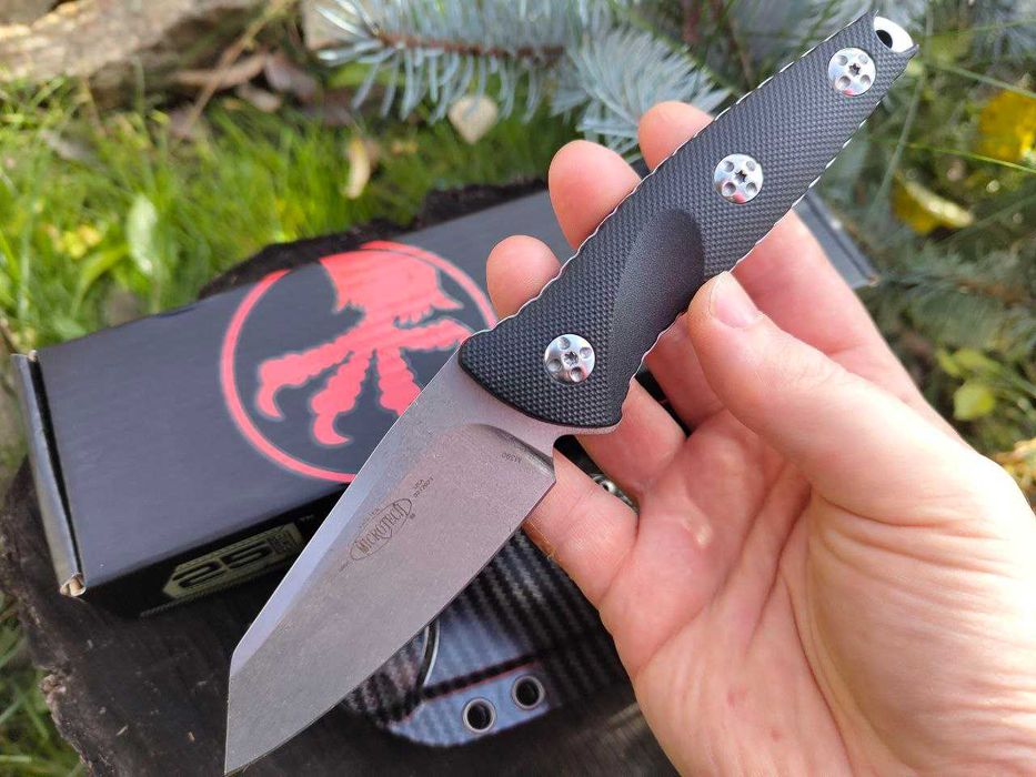 Брелок EDC компактний фіксед Microtech Socom Alpha Mini Warcom Black