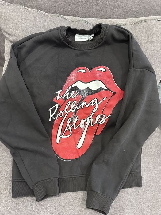 Свитшот губы язык серый красный графит флисовый флисе оверсайз