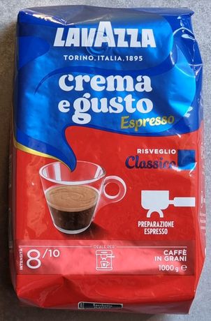 Кава Lavazza Crema e Gusto Classico в зернах 1 кг. Італія