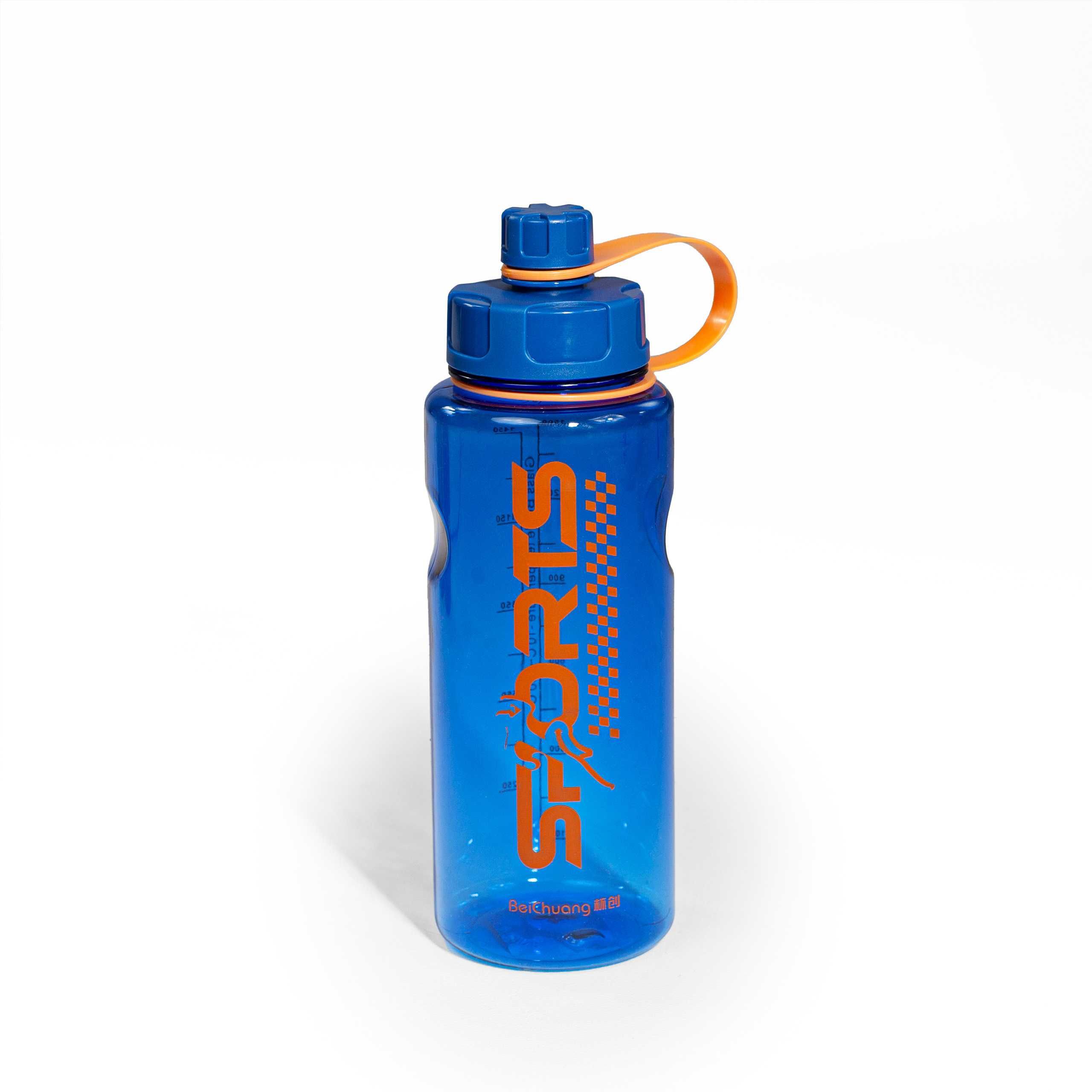 Butelka na wodę bidon na siłownię trening 1,5l niebieska WB-03