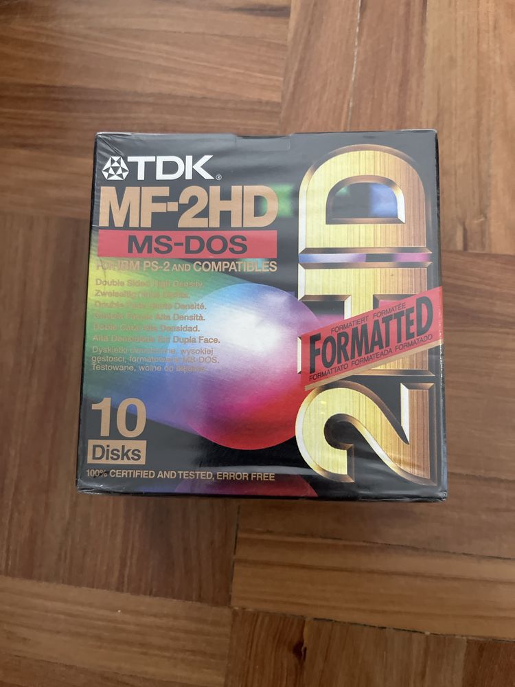 Pack 10 discos MF 2HD TDK Ms dos