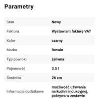 Garnek żeliwny z pokrywka z grilem