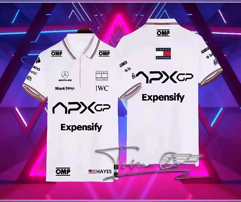 Футболка команды APX GP из фильма "Формула-1".2025.Brad Pitt.Новая.