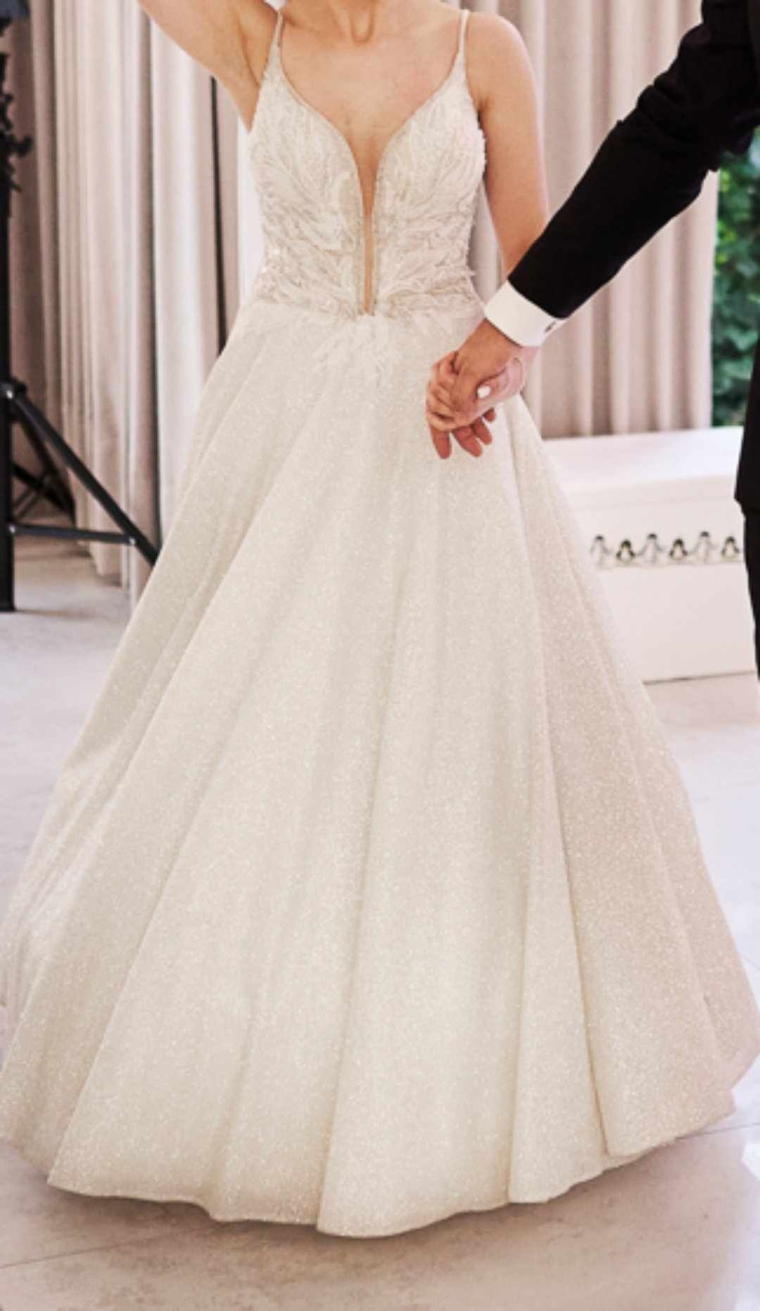 Brokatowa suknia ślubna Madonna
