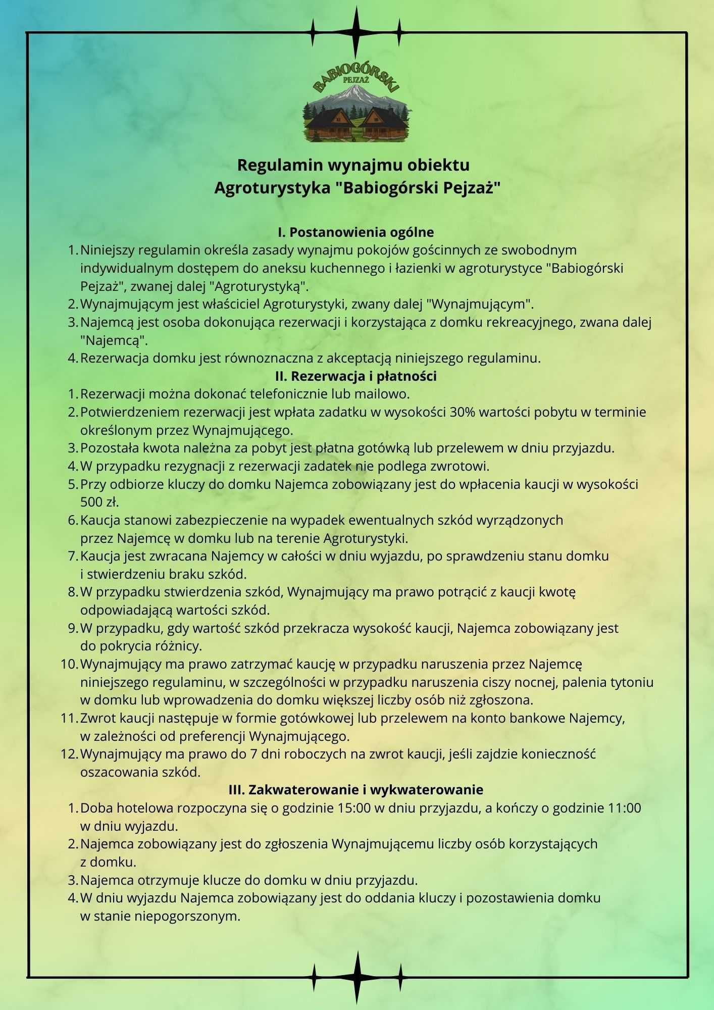 Domki w Beskidach- Agroturystyka "Babiogórski pejzaż"