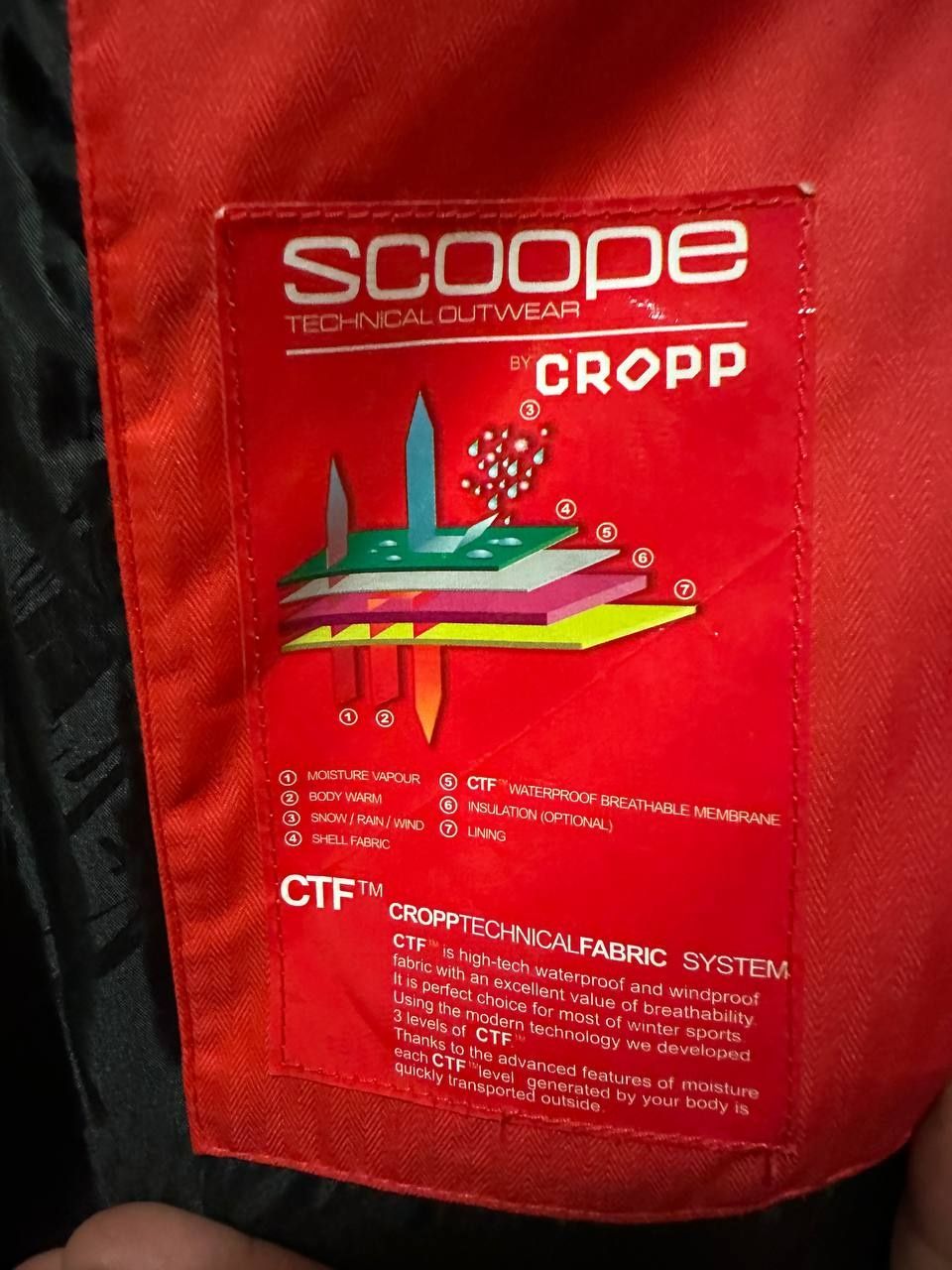 Мужская зимняя лыжная куртка SCOOPE CROPP