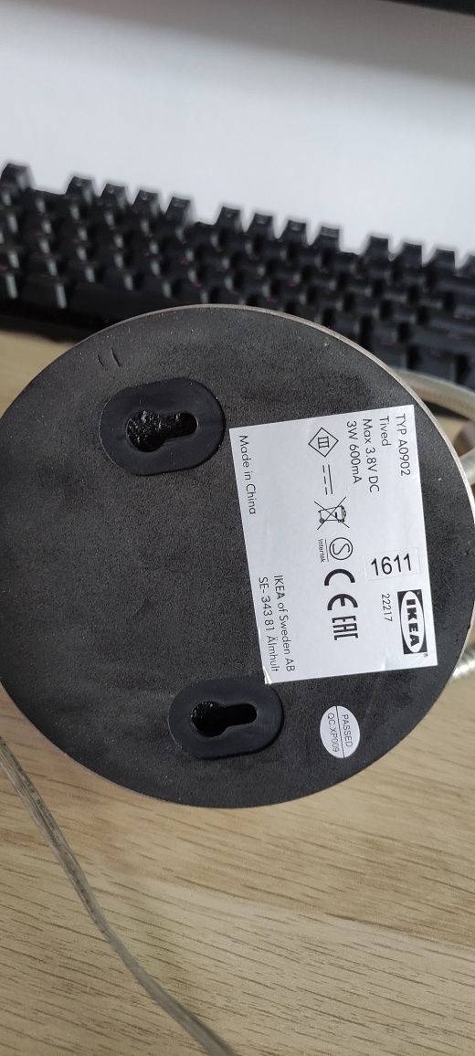 Lampka ścienna LED IKEA A0902 TIVED