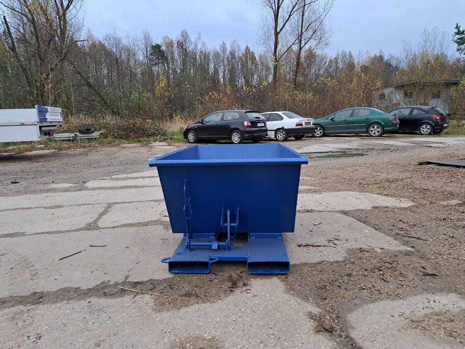 Nowy, przechylny kontener do wózków widłowych, PMUC mini 300 L