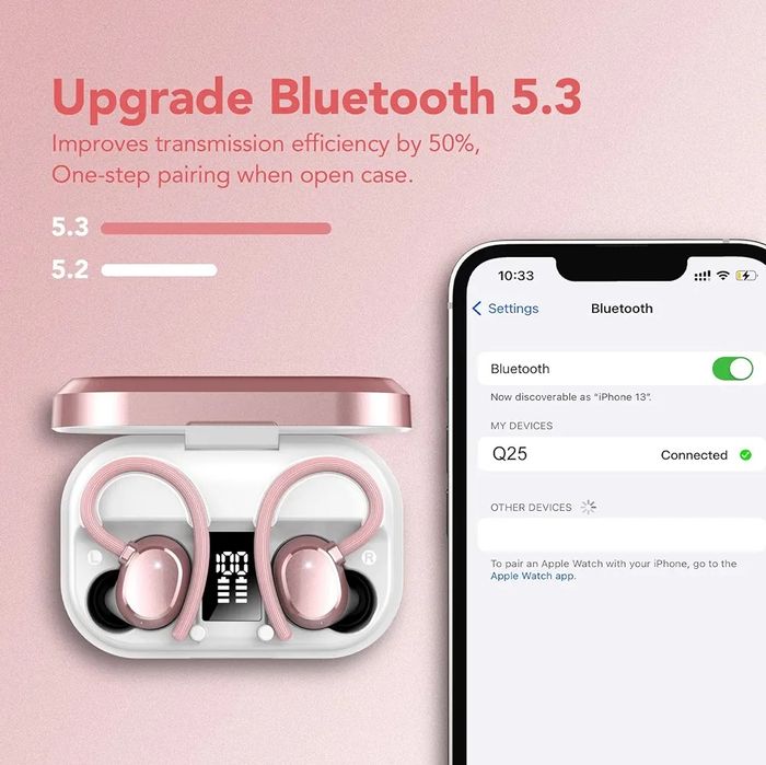 Słuchawki Bezprzewodowe Nauszne Wireless KT1 Q25