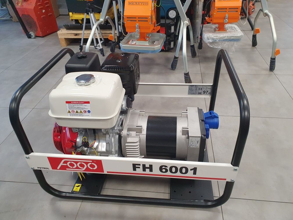 Agregat Prądotwórczy FOGO FH6001 Stabilizacja Napięcia Wysyłka 24H