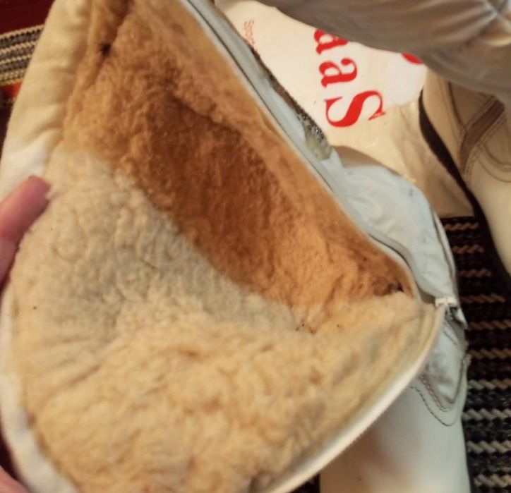 Теплі чоботи білі 35 рр