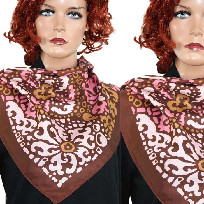 A2 Stylowa Wzorzysta Chusta Apaszka 69x69