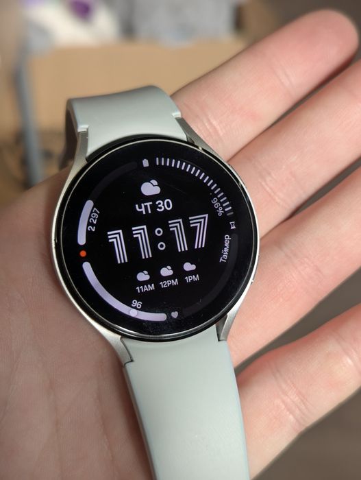 Розумний годинник samsung galaxy watch 4 44mm silver/сірий