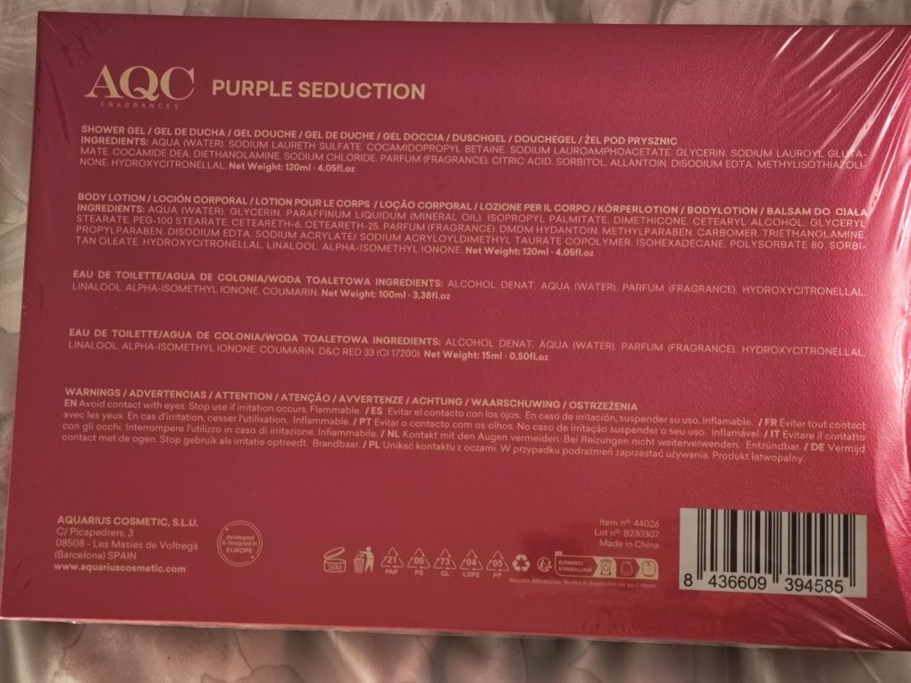Conjunto produtos da AQC