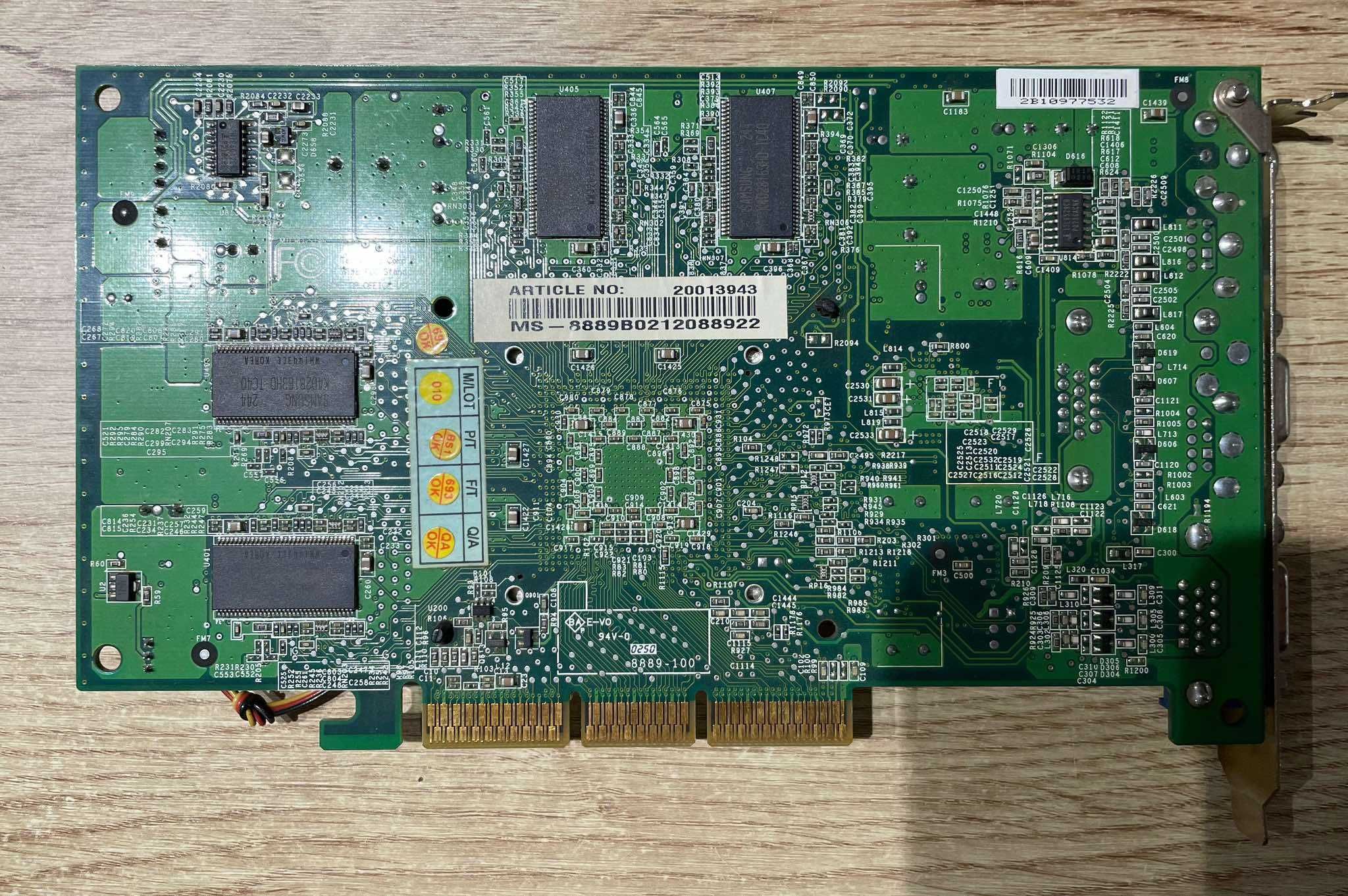 Karta graficzna AGP GeForce 4 4200Ti Nvidia gwar