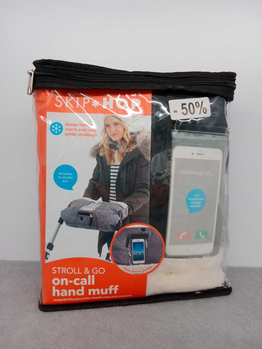 Skiphop mufka z uchwytem na telefon