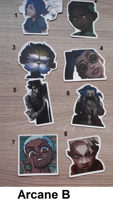 Stickers Arcane Jinx  e mais